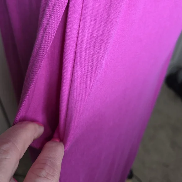 Soma One Shoulder Soft Jersey Knit Maxi Dresd Wild Berry Size M NWT - Picture 4 of 10